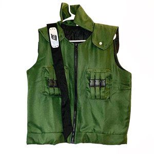 Anime Naruto Cosplay Costume: Hatake Kakashi Shinobi Unisex Vest With Headband